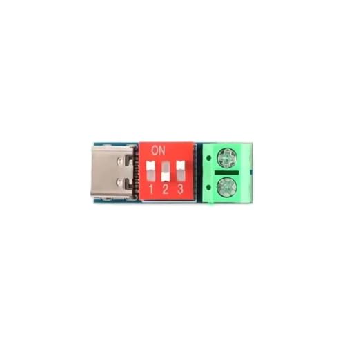 Módulo trigger Type-C de 100W que soluciona el suministro de energía DIY activando carga PD QC 3