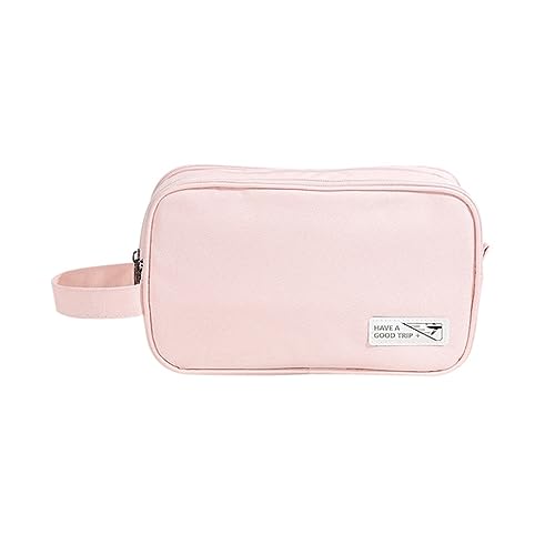 Borsa per cosmetici per lavaggio a secco e bagnato impermeabile borsa da fitness organizercase da toilette contenitore da nuoto rosa