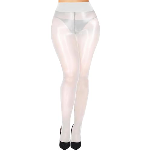 Image of Buauty Shimmer Tights for Women, Shiny Oil Pantyhose Stockings, Oil Bright Shaping Tight Ultra Shiny Sheer Tights High Waist
