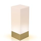 Enlighten Shabbos Lamp, Kosher lamp for Shabbat & Yom Tov, Gold Table Lamps and Nightlight for Bedroom Living Room, LED Dimmable Square Table lamp, (10W Eqv 75W, 730LM, 3500K,)
