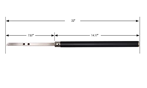 Carbide Tipped Wood Turning tools set Lathe Rougher Finisher Detailer Swan Neck Hollower Parting Tools and Interchangeable Aluminum Alloy Grip Handle with Diamond Round Square Carbide Inserts,6pcs