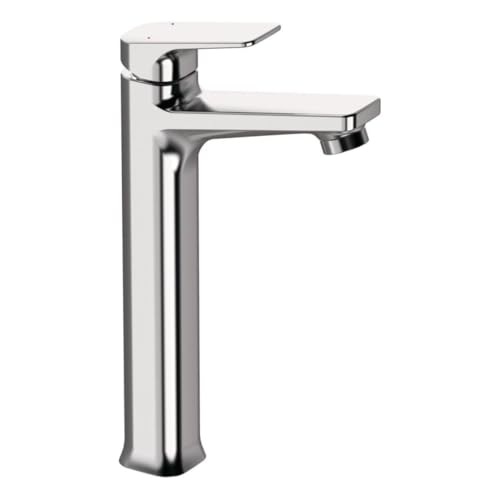 Image of Delta Faucet Single Handle Tall Lavatory Faucet Without Pop-Up Drain I Bathroom Tap for Home I Basin Mixer I Polished Chrome I 44425-P