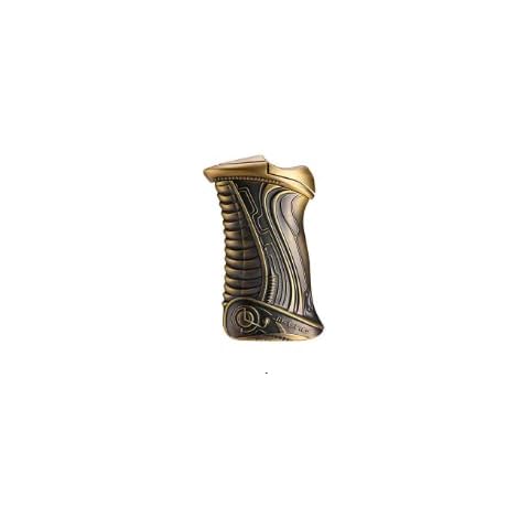 W.SWAN Cigar Lighter Bronze Carving Single Jet Flame Windproof Butane Refillable Gas Torch Lighters Cover
