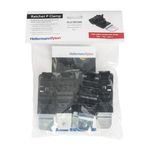 HellermannTyton 151-01670 Ratchet P Clamp, 0.24"-0.54" Bundle Dia, 180° Short Length, 0.256" Hole Dia, PA66HIRHSUV, BK, 5/bag