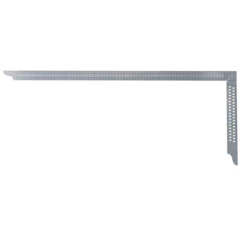 hedue® Zimmermannswinkel ZN - Nahtloser Zimmererwinkel aus Edelstahl, Zimmermannswinkel groß mit Anreißlöcher & mm-Skala Typ B, 1000 mm