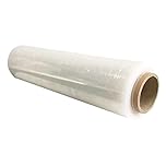 Pallet Stretch Shrink Wrap Cling Film - 20mu Thick Heavy Duty Strong Clear Packaging for Industrial, Luggage Wrap - Packaging Wrap - Furniture Wrapping - Stretch Wrap Roll (400mm x 250m, Clear, 1)