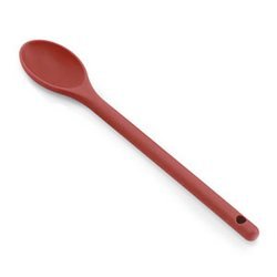 Image of Vollrath Hi-Temp Prep Spoon, 12 inch L, Red
