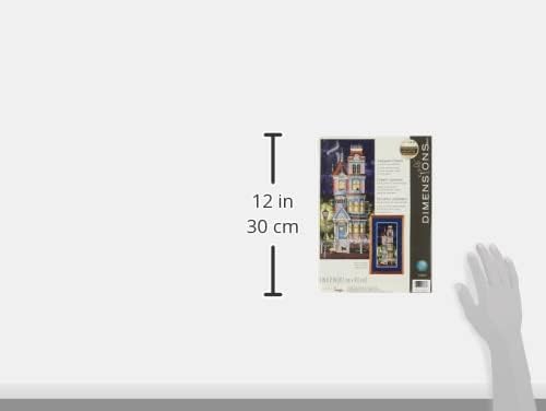 Dimensions 'Victorian Charm' Counted Cross Stitch Kit, 18 Count Navy Aida, 8'' x 17''