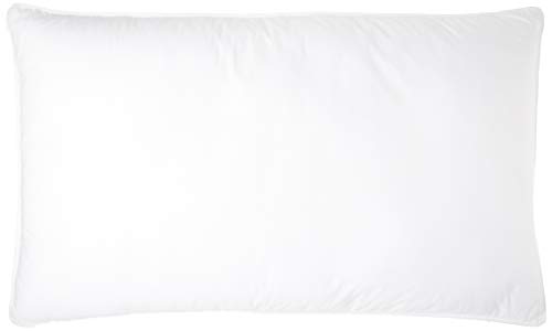 WEEKENDER Down Alternative Hotel Quality 100% Cotton Cover-Soft Queen (1 Single Pillow), White