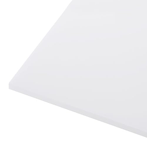 24" x 24" x 1/8" HDPE Plastic Sheet, High Density Polyethylene Sheet Cutting Board White Solid Block, [for DIY, Home Floor]