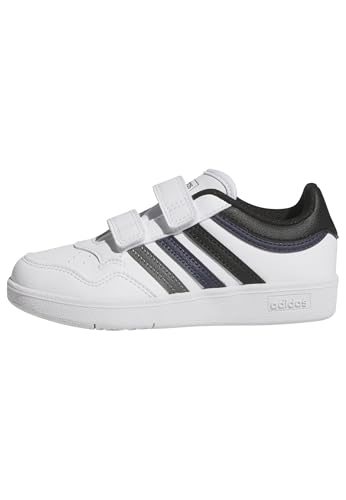 Baskets adidas Hoops 4.0 pour enfant taille 33.5 coloris blanc noir et bleu marine