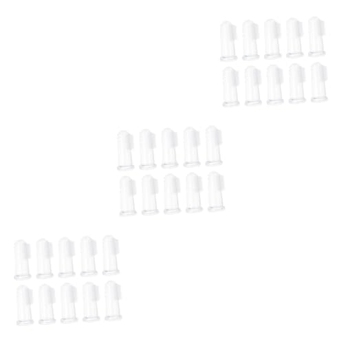Lot de 30 brosses à dents en silicone souple pour chiens et chiots