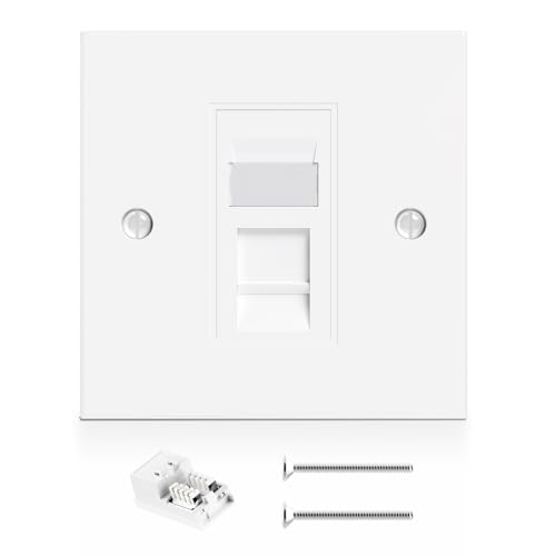 RJ45 Socket Wall Plate 1 Port