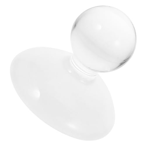 Mortero de cristal pequeño transparente compacto para moler hierbas y pigmentos