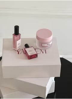 YASHEMJoy Set โ Luxurious Gift Set with Joy Perfume (25ml), Oil Perfume (15ml) & Velvety Texture Cream (50g) | Premium Arabic Perfume & Body Care Collection