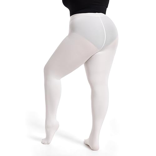 Image of Frola Plus Size Fleece Lined Tights Women Winter Warm Thermal Tights, 11+ Colors High Waisted Opaque Pantyhose