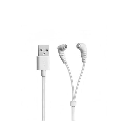 Universal Magnetic Charger for Massagers & Rechargeable Toys, Magnetic Charging Devices Replacement Charger 80cm USB Fast Charging Cable Compatible Spacing 6mm 7mm 8mm 9mm 10mm 12mm and more (1 Pack)