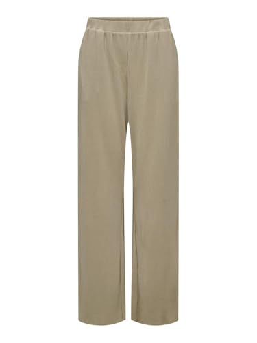 Pantalon femme coupe ample JDY beige en taille M L32