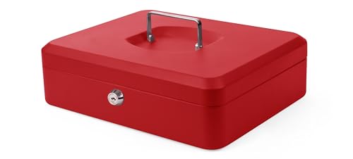 Pavo 8011094 12 Inch Cash Box - Red