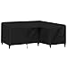 Funda Muebles Jardin Impermeable para Sofa en Forma de L, Oxford Funda Mesa Jardin, Funda Mesa Exterior para Muebles de Jardín, Sofá esquinero, Muebles de Salón Rectangulares(270x270x90CM)