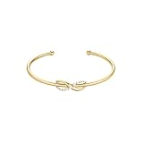 Rosefield Collar para mujer de acero inoxidable 316L, oro de 14 quilates, cadena para mujer, cadena de eslabones de eslabones de acero inoxidable chapado en oro, Acero inoxidable