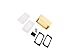 Bud Industries EXN-23356-GDP EXN Series Gold/Clear 69 x 115.1 x 51.6 mm Aluminum/Plastic IP66 Seal Gasket Box - 1 item(s)