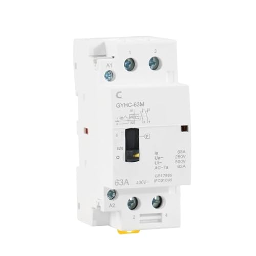 Contacteur ca modulaire manuel Rail DIN 2P 63A 220V pour tableau