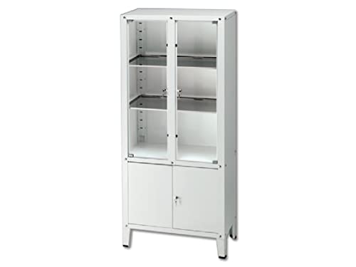 GiMa 27900 Styling Wert zu 4 aufklappbaren Türen in gehärtetem Glas