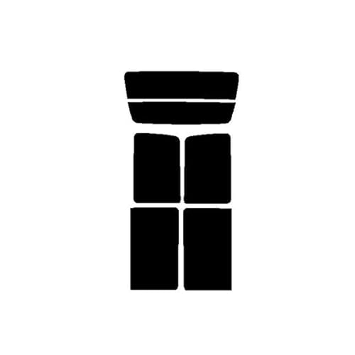 株式会社セブン ハードコートフィルム エブリー エブリィ 対応 DE51V・DF51V リヤーセット カット済みカーフィルム ハイパーブラック