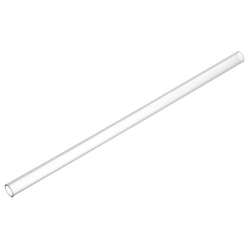 Image of uxcell Clear Rigid Tubing 10mm(0.39 inch) ID x 14mm(0.55 inch) OD x 1Ft Length Round Plastic Polycarbonate Tube