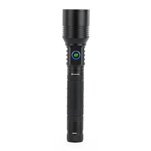 LUXPRO XP918 2500 Lumen Rechargeable Flashlight with LED Power Button - Bright LED Flashlight with USB-C Port