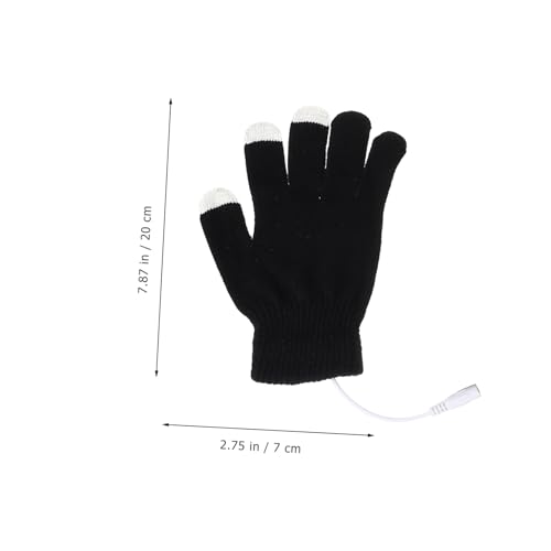 Calentadores de manos de invierno USB para paseos al aire libre y oficina 2 pares 2