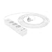 Produktbild Amazon Basics Rechteckig Überspannungsschutzgerät, 3 Anschlüsse, 1 USB-C (20W), 2 USB-A (12W), 1050 J, 1,5 m geflochtenes Kabel, Weiß
