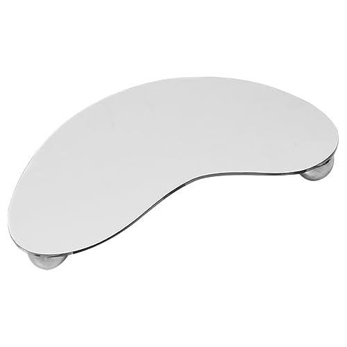 COSMEVIVI Irregular Vanity Tray for Home Moon-shaped Storage Mirror Decorative Perfume and Jewelry Organizer for Dresser Bathroom and Bedroom Stylish and Functional