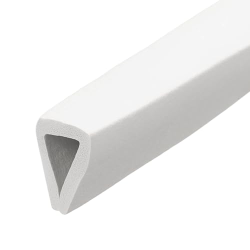 PATIKIL Rubber Edge Trim, 5/16"(8mm) x 6.6Ft Length EPDM U Channel Edge Protector U Shaped Gasket for 9-11mm Mirror Glass Protector, White (13x15mm)