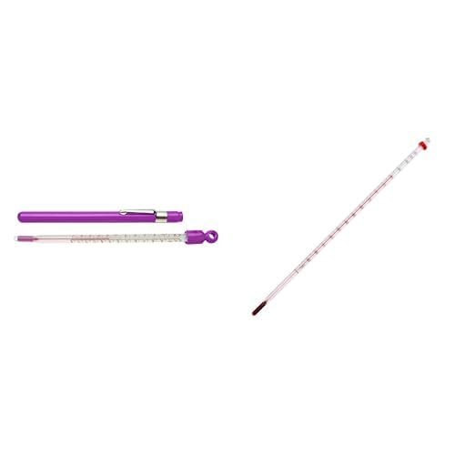 SP Bel-Art H-B DURAC Plus Pocket Thermometer (20 to 120F) with DURAC General Purpose Thermometer (-20 to 150C) for Laboratories, Universities, Food & Beverage (2 Items)