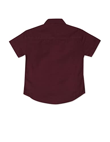 Image of U.S. Polo ASSN. Kids Half Sleeve Shirt for Boys - 100% Cotton, Spread Collar, Casual Shirt for Boys, Smart Everyday Wear