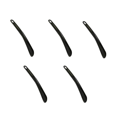 Image of Chardonnay Shoe Horn | Travel Friendly Shoe Wearing Stick for Men & Women | Medium Handle | Easy Slip-On for Shoes | Elegant Business, Wedding & Casual Formal Footwear Accessory - Black