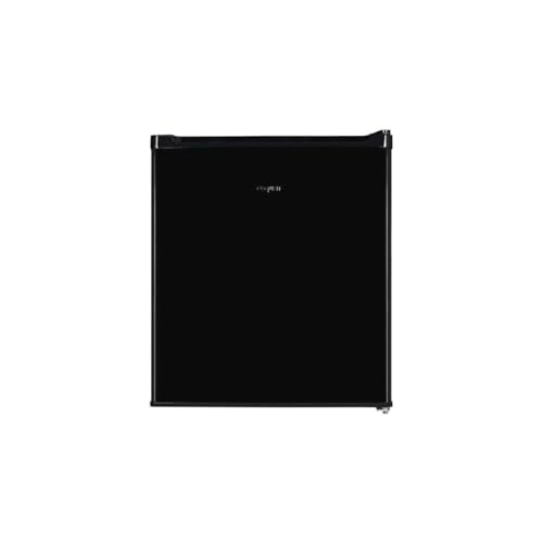 Exquisit® Frigorífico Mini 40L, Color Negro, Clase E, Puerta Reversible, Estante de Rejilla Ajustable, 2 Balcones en Puerta, Control de Temperatura, Muy Silencioso, Medidas (51,0 x 44,0 x 47,0 cm)