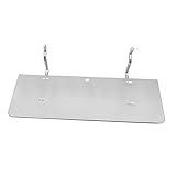 Zambuph Lochwandregal, vielseitiges Aufbewahrungsregal, einfache Montage, Lochwandregal für Bad und Küche, Wandorganizer, Aufbewahrungsregal, Werkbank Organisationswerkzeug, Silbrig, 35 x 15 cm