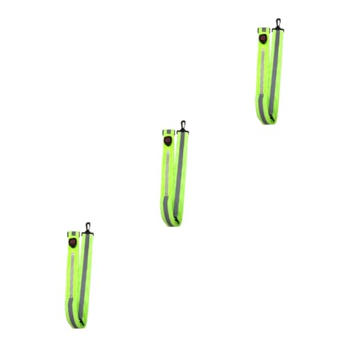 Toyvian 3pcs Luminous Reflective Shoulder Strap for Sports High Visibility Fitness Belt for Night Walking Durable and Comfortable Safety Gear for Runners and Active Individuals
