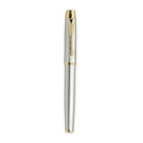 Image of Venti Fountain Pen - Metal Luxury Pen, Schmidt Nib (Medium), Best Pen Gift Set for Men & Women, Professional, Executive, Office, Nice Pens,Return Gift (F116A-White)