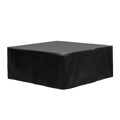 Funda impermeable para jacuzzi 86x86x35 pulgadas negra miniatura 1
