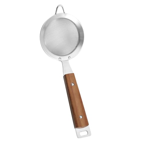 iplusmile Colador de Cocina Inoxidable Pequeño Filtro Multifuncional para Pasta y Alimentos Mango con Orificio para Colgar Resistente y Duradero
