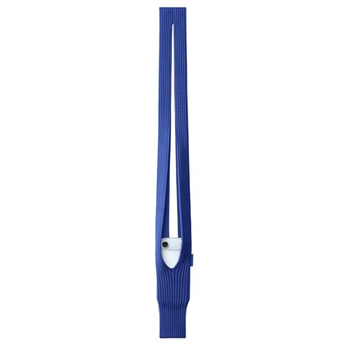 KHOLAD Phone Pocket Features a Singular 3D-Knitted Construction Designed to fit Any Phone a Beautiful Way to wear and Carry nitted Scarf with Contrast Stripe Detail, Unisex (Blue - Sapphire)