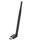 Vitesse double bande rapide: avec cette carte réseau, vous pouvez profiter d'une connexion fiable jusqu'à 600 Mbps dans la bande de 5 GHz ou 286 Mbps dans la bande de 2,4 GHz, ce qui vous permet de coder, d'effectuer des appels vidéo et de naviguer dans le confort de votre ordinateur portable ou de bureau.
