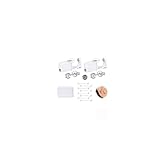 WillTen G23 Titan Piercing Stechen Set Silber, 2Pack Ohrring Pistole mit vorinstallierten 4mm Diamantsteckern, Ohrring Stechen für Ohrläppchen Ohrknorpel, Piercing Set mit Ohrmuschelüberzügen