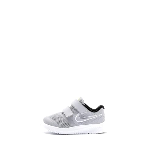 Nike Unisex - Bambini Scarpe da Atletica Leggera, Multicolore (Wolf Grey/White/Black/Volt 5), 28.5 EU