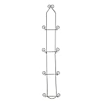 TRIPAR Vertical Wall Plate Rack, Black Display (4 Tiers) - Lightweight & Durable - Contains 4 Non-Adjustable Brackets - Elegantly Display Plates, Tiles, Artwork, & More