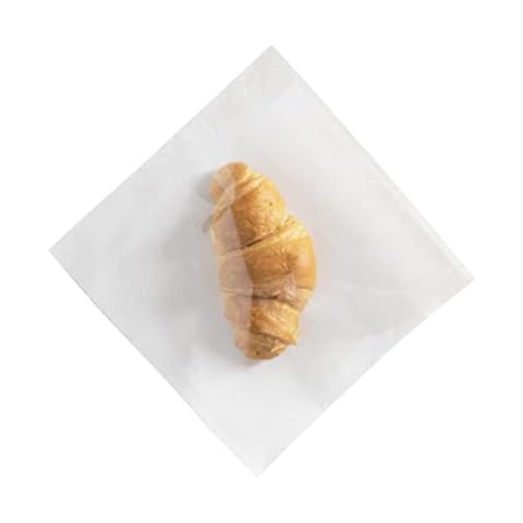 TP4U - 200 Film Fronted Paper Bags 6'' x 6'' Cellophane White Clear Display Window - Various Sizes (6'' x 6'') Cover